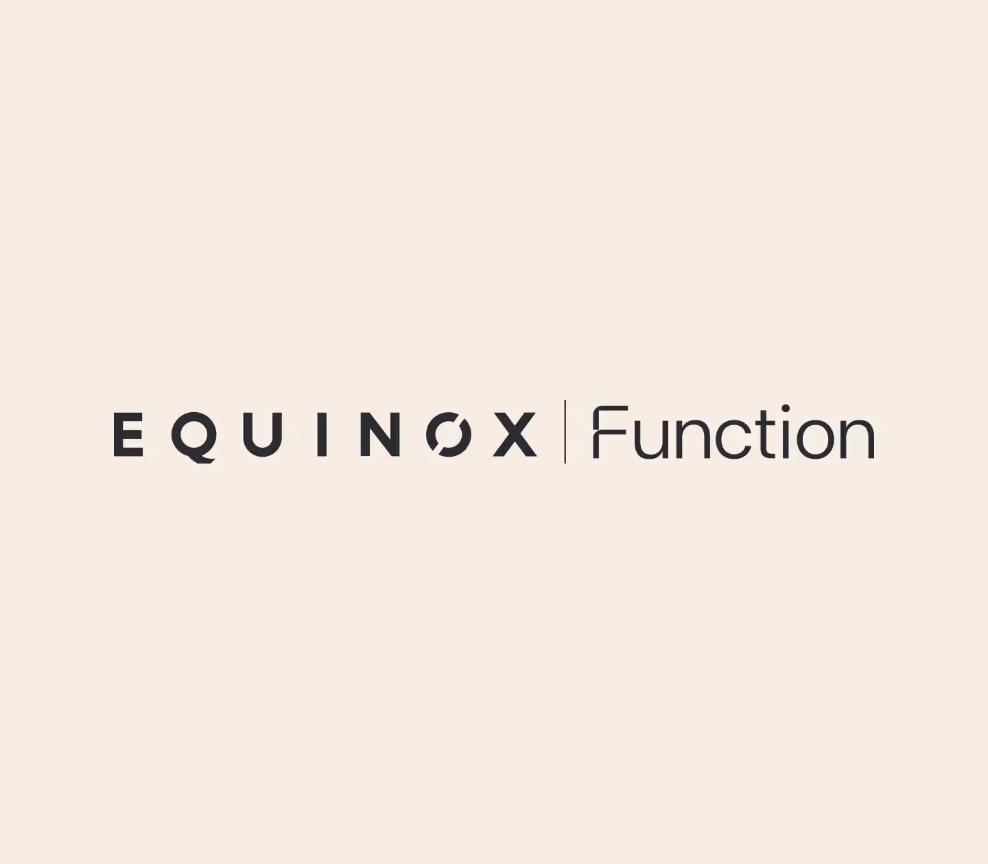 Equinox and Function logo lockup.